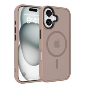 Khaki Magnetic Wireless Charging Case for iPhone 17