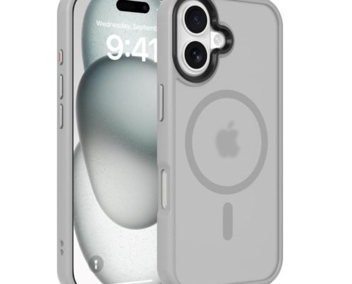 Gray Magnetic Wireless Charging Case for iPhone 17