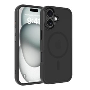 Black Magnetic Wireless Charging Case for iPhone 17