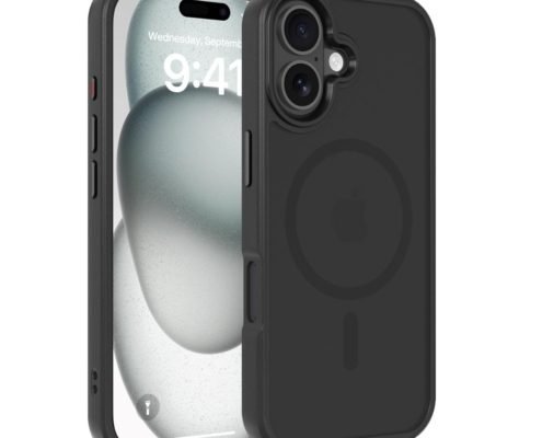 Black Magnetic Wireless Charging Case for iPhone 17