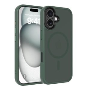 Green Magnetic Wireless Charging Case for iPhone 17