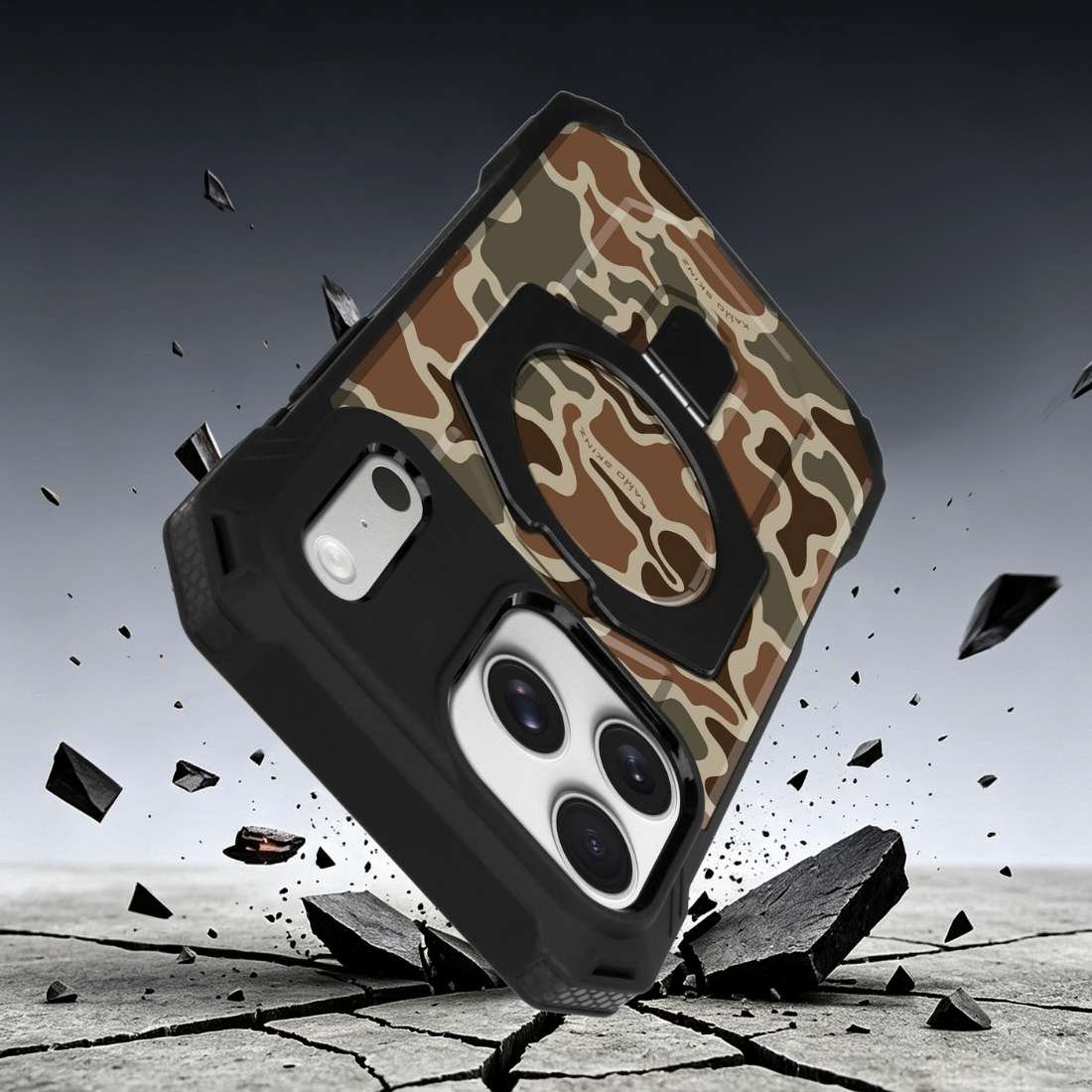 Heavy Duty Drop Protection Camo Phone Case for iPhone 17 Pro Max
