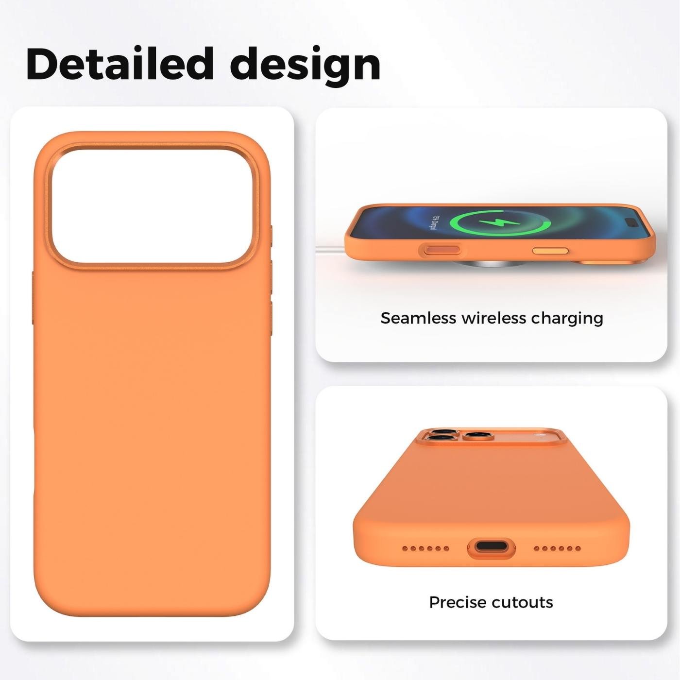 Custom Magnetic Liquid Silicone Phone Case for iPhone Camera Protection Detail