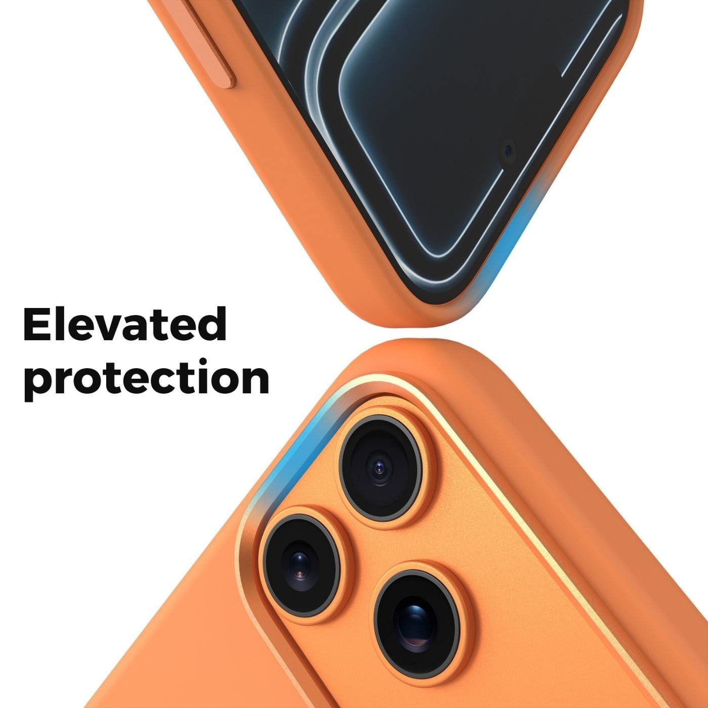 Custom Magnetic Liquid Silicone Phone Case for iPhone Camera Protection Detail