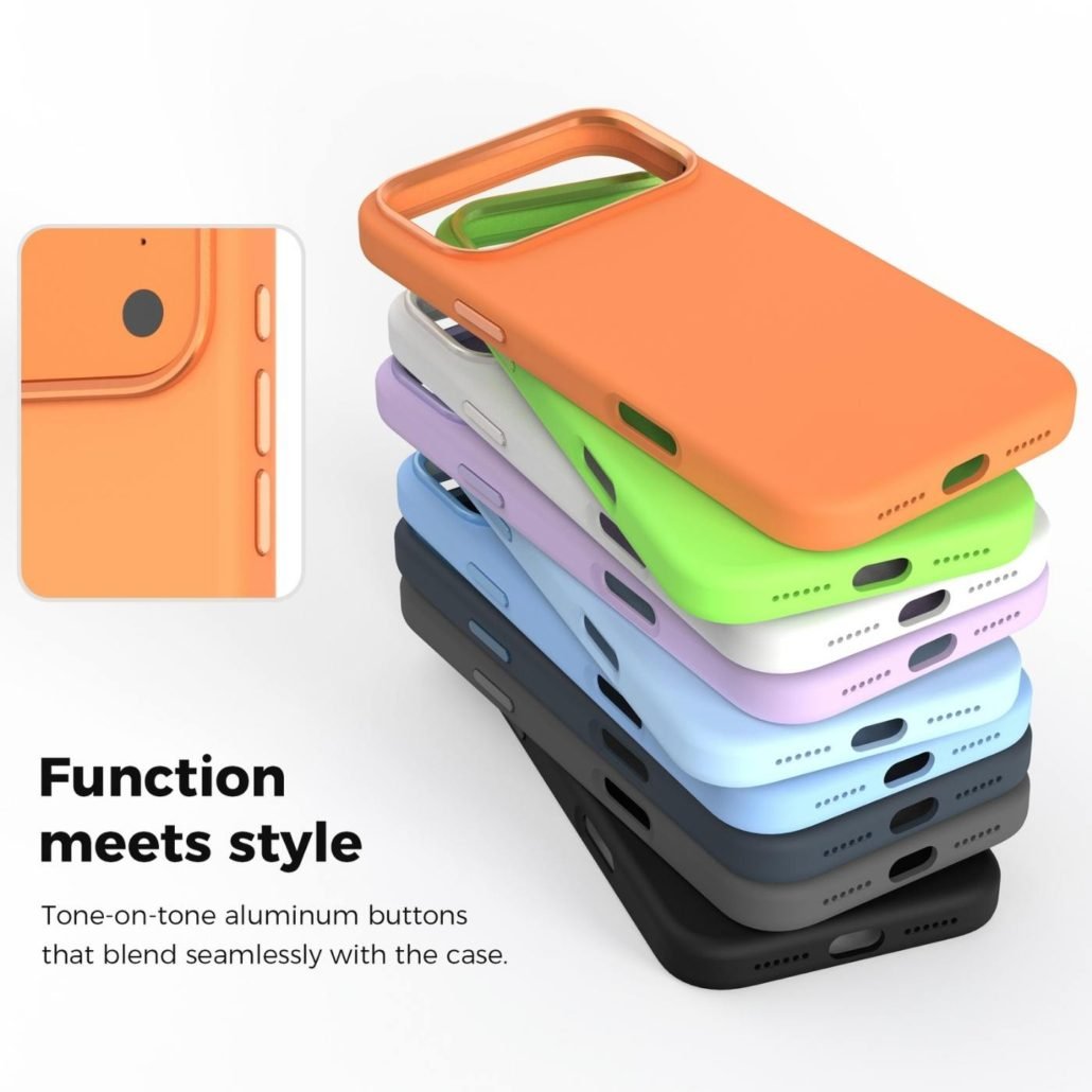 Custom Magnetic Liquid Silicone Phone Case for iPhone Multiple Color Options