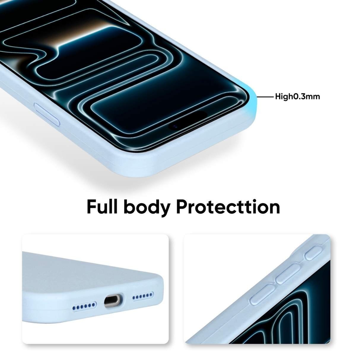 Custom Liquid Silicone Phone Case with Full Body Protection Design
