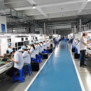 phone-accessory-production-line.jpg Large-scale phone accessory production line in factory