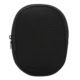 Custom black EVA headphone carrying case front view