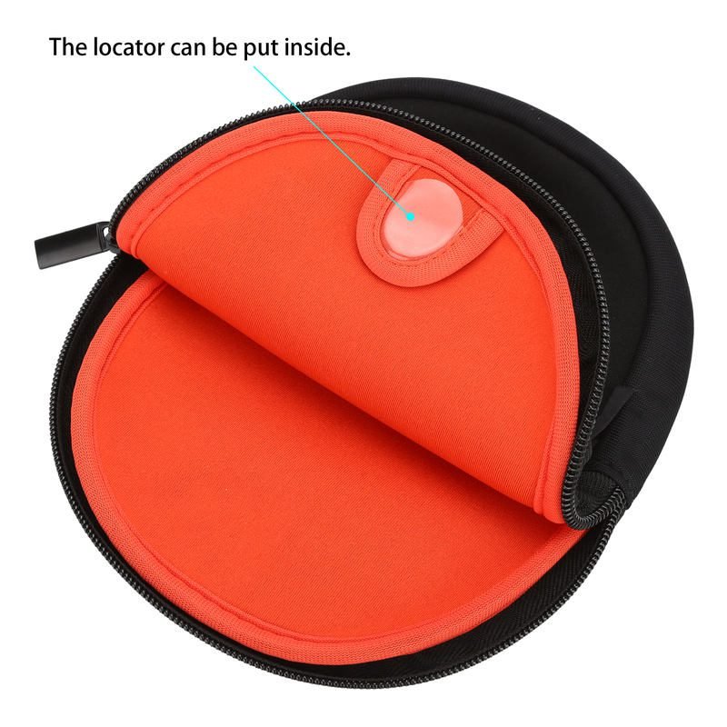 Internal pocket of EVA headphone case for tracker and accessories