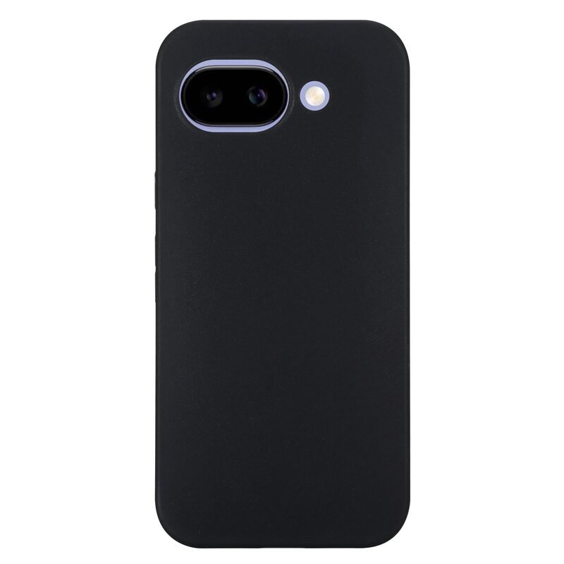 Custom black TPU phone case for Google Pixel 10a back view
