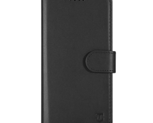Custom black leather wallet case for Google Pixel 10a front view