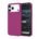 Custom Burgundy silicone phone case for iPhone 17 Pro Max shown from front and back