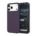 Custom Dark Purple silicone phone case for iPhone 17 Pro Max shown from front and back