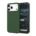 Custom Forest Green silicone phone case for iPhone 17 Pro Max shown from front and back