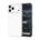 Custom White silicone phone case for iPhone 17 Pro Max shown from front and back