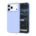 Custom Lavender Blue silicone phone case for iPhone 17 Pro Max shown from front and back