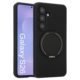 Custom Ring Stand Phone Case for Samsung Galaxy S26 in Black Front and Rear Angle View