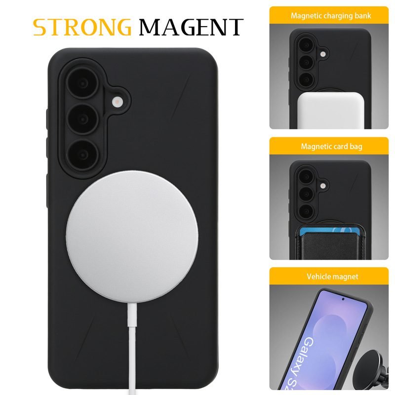 Custom Ring Stand Phone Case for Samsung Galaxy S26 with Magnetic Wireless Charging