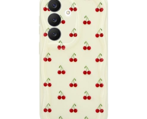 sj18-1-custom-cherry-print-phone-case-for-samsung-galaxy-s26-cream-back-view Custom Cherry Print Phone Case for Samsung Galaxy S26 in Cream Back View