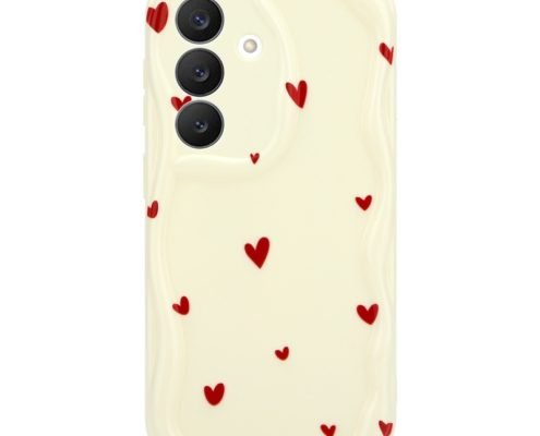 sj18-4-custom-red-heart-print-phone-case-for-samsung-galaxy-s26-cream-back-view Custom Red Heart Print Phone Case for Samsung Galaxy S26 in Cream Back View