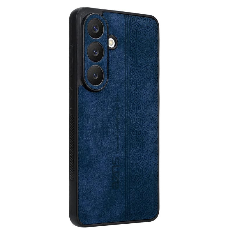sj21-8-custom-embossed-suede-phone-case-for-samsung-galaxy-s26-blue-rear-angle-view Custom Embossed Suede Phone Case for Samsung Galaxy S26 in Blue Rear Angle View