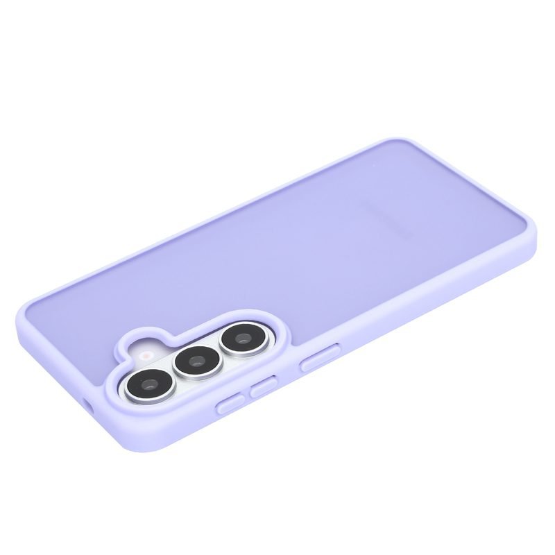 sj22-3-custom-matte-tpu-phone-case-for-samsung-galaxy-s26-lavender-rear-angle-view Custom Matte TPU Phone Case for Samsung Galaxy S26 in Lavender Rear Angle View