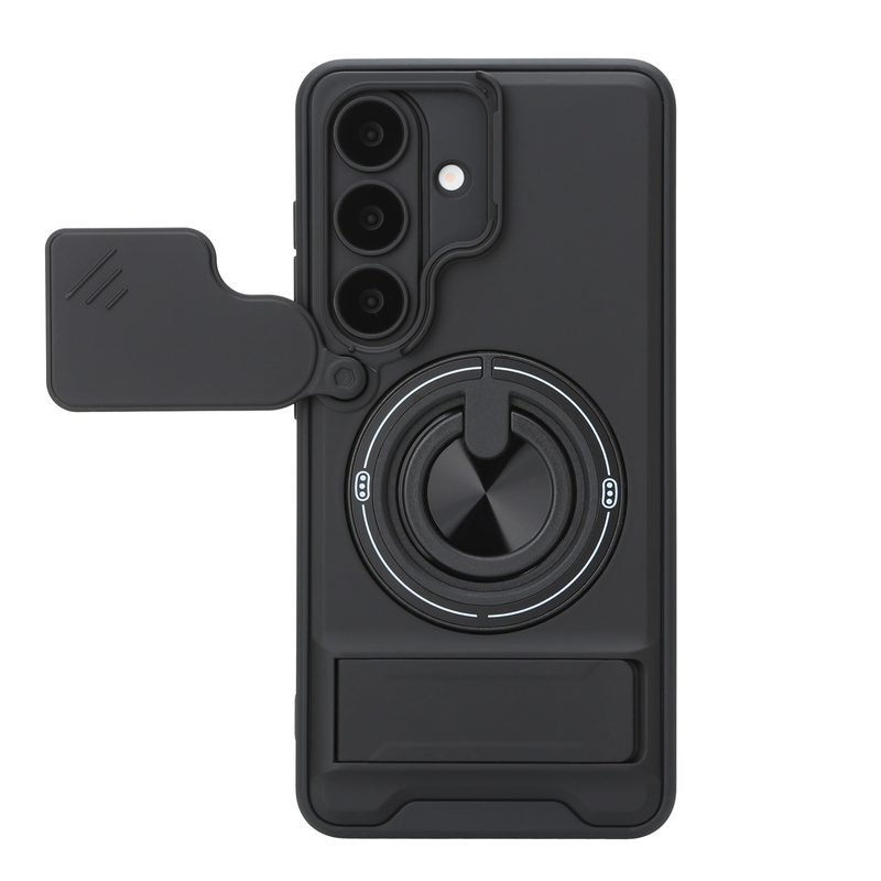 sj24-1-custom-camera-lens-cover-kickstand-phone-case-for-samsung-galaxy-s26-black-open-camera-cover-back-view Custom Camera Lens Cover Kickstand Phone Case for Samsung Galaxy S26 in Black with Open Camera Cover