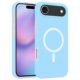 Blue Magnetic Double Layer Case for iPhone 17 Air Front and Back Angle