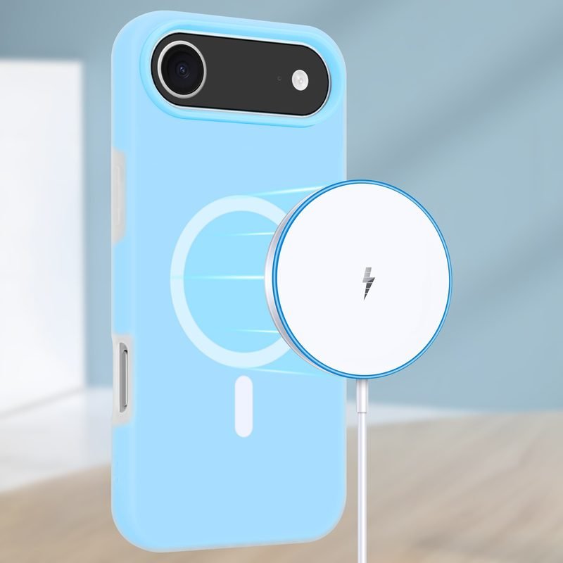 sj61-2-5-magnetic-double-layer-case-apple-iphone-17-air-blue-magnetic-charging Blue Magnetic Double Layer Case for iPhone 17 Air with Magnetic Charging