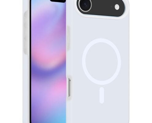 sj61-4-3-magnetic-double-layer-case-apple-iphone-17-air-white-front-back-angle White Magnetic Double Layer Case for iPhone 17 Air Front and Back Angle