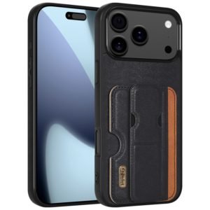 sj63-3-1-wallet-card-holder-kickstand-case-apple-iphone-17-pro-max-black-front-back-view Wallet Card Holder Kickstand Case for iPhone 17 Pro Max in Black Front and Back View