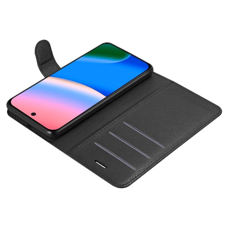 Google Pixel 10 custom leather wallet case showing stitched card pockets and inner holder