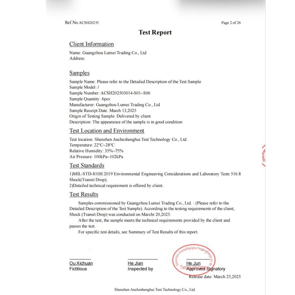 Third-Party Test Report Cover for Custom Phone Cases