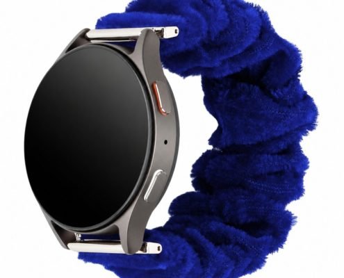 bd6-21-custom-plush-scrunchie-watch-band-for-samsung-galaxy-watch-7-blue-front-angle-view Custom Plush Scrunchie Watch Band for Samsung Galaxy Watch 7 Blue Front Angle View