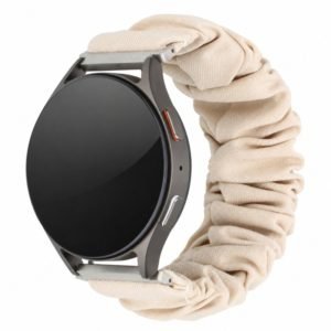 bd6-25-custom-plush-scrunchie-watch-band-for-samsung-galaxy-watch-7-beige-front-angle-view Custom Plush Scrunchie Watch Band for Samsung Galaxy Watch 7 Beige Front Angle View