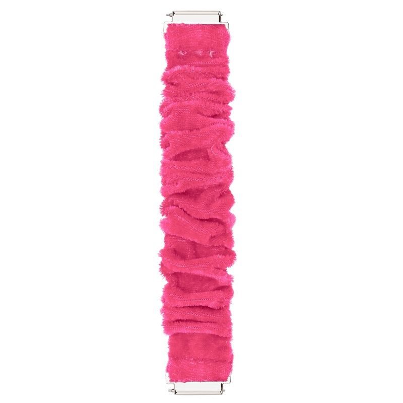 bd6-8-custom-plush-scrunchie-watch-band-for-samsung-galaxy-watch-7-pink-full-length-view Custom Plush Scrunchie Watch Band for Samsung Galaxy Watch 7 Pink Full Length View