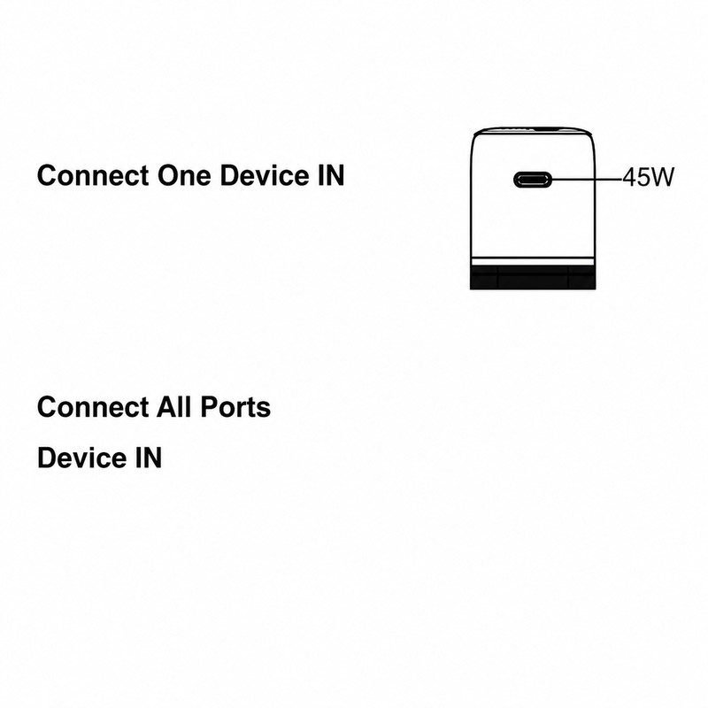 45W 1Ports PD Wall Charger Plug