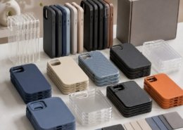 Custom phone cases in bulk with mixed colors, materials and packaging