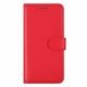 Custom red leather wallet case for Google Pixel 10a front view