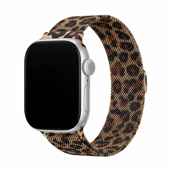 BD10-1-leopard-milanese-watch-band-front-view