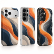 One custom phone case design adapted across multiple phone models
