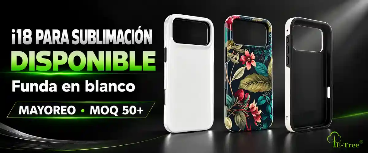 Funda en blanco para sublimación al mayoreo para iPhone 18