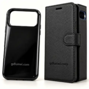 Laser engraved and embossed phone case logo details